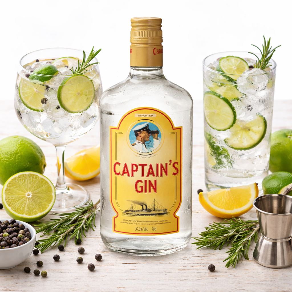Captain's Gin cocktail service
